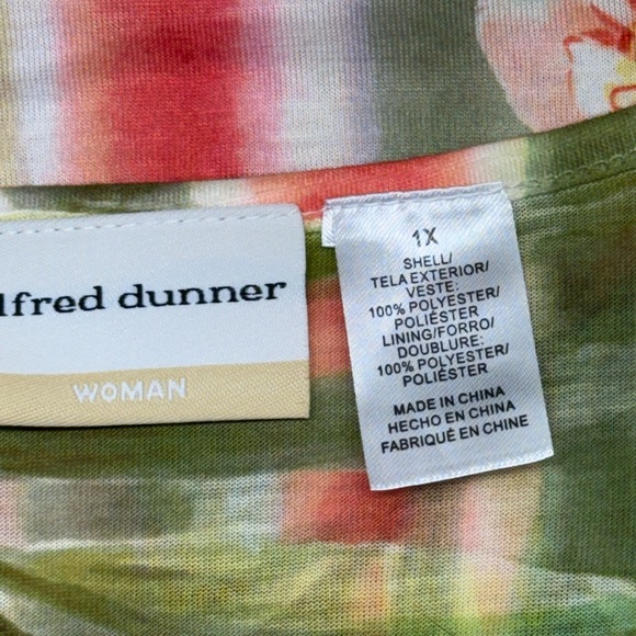 Alfred Dunner Lace Top With Crystals. 1X - Picture 9 of 11